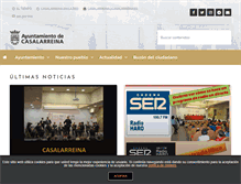 Tablet Screenshot of casalarreina.es